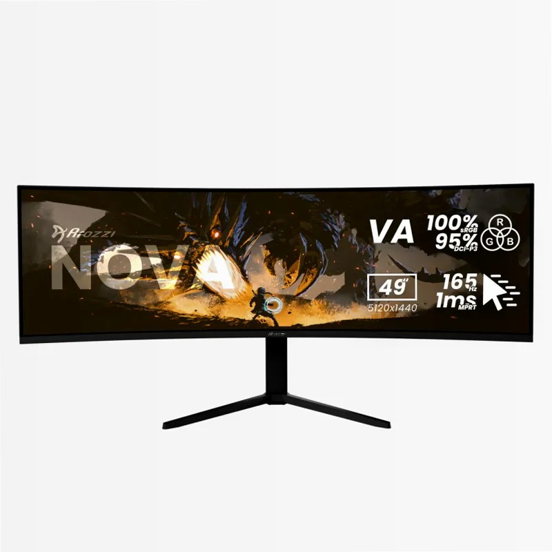 Nova 49“ Curvato VA 165Hz - Monitor di gioco ultrawide - Bianco