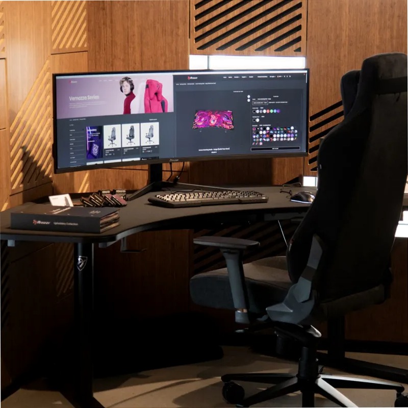 Nova 49“ Curvato VA 165Hz - Monitor di gioco ultrawide - Bianco