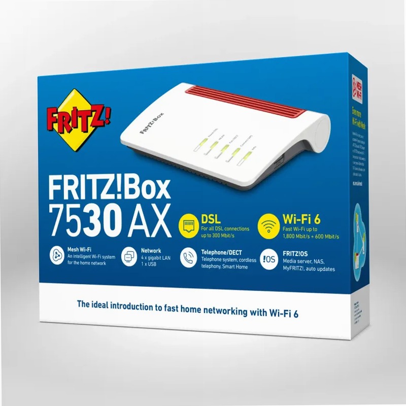 FRITZ!Box 7530 AX 300Mbps 2,4 Gbit/s DSL