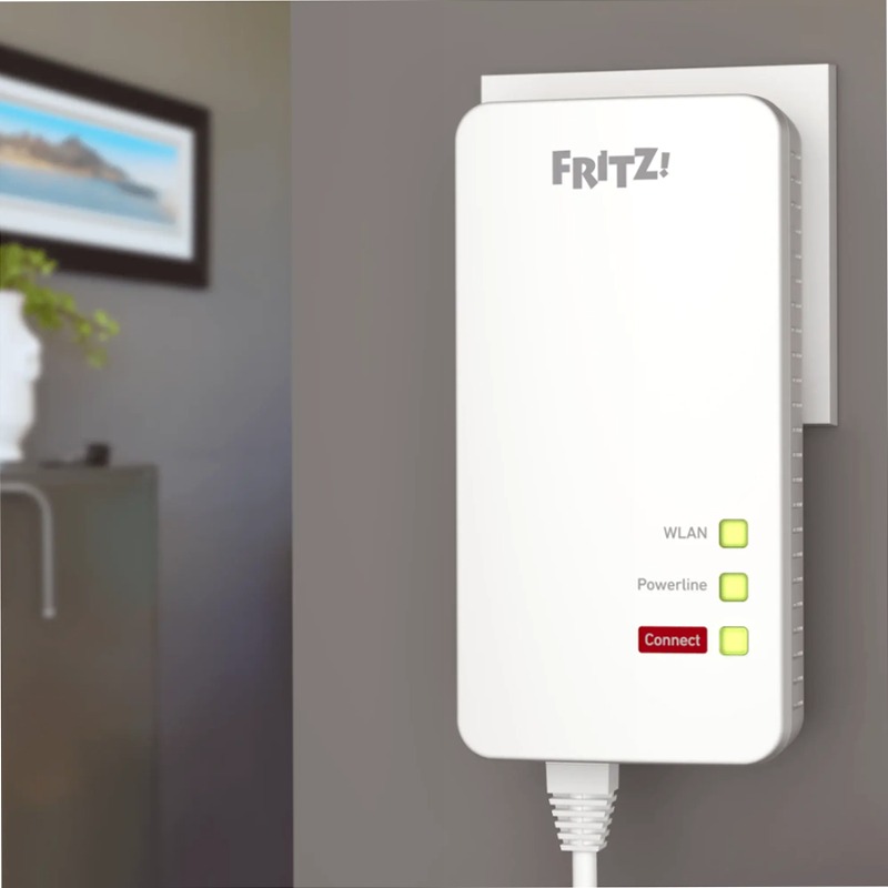 FRITZ!Powerline 1260 Presa Passante 1.200 Mbit/s Wi-Fi Integrato
