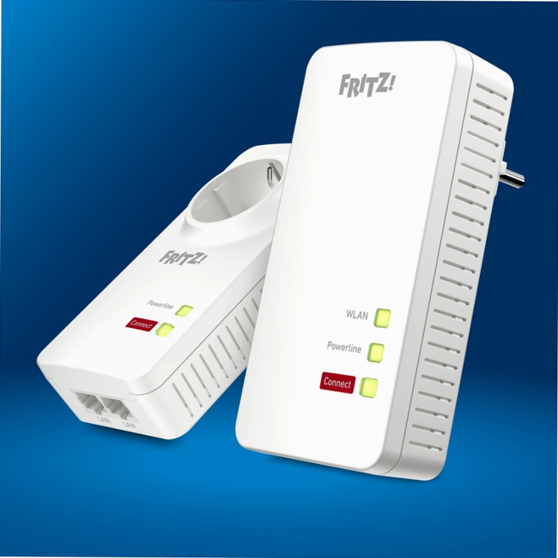 FRITZ!Powerline 1260 WLAN Set Presa Passante 1.200 Mbit/s Wi-Fi