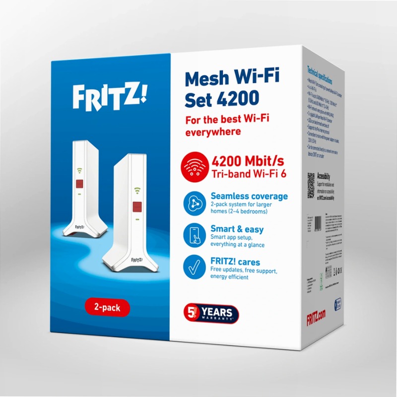 FRITZ!Mesh Wi-Fi Set 4200 Wi-Fi 5