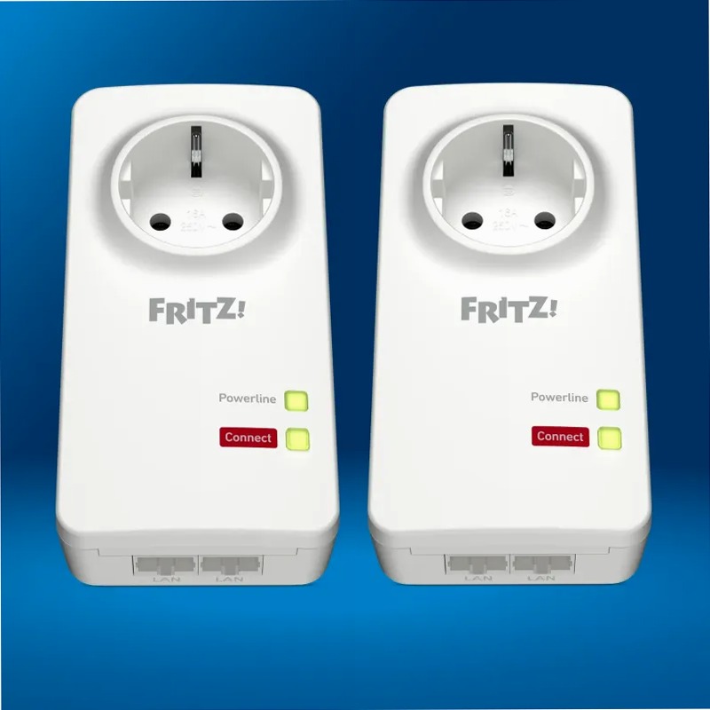 FRITZ!Powerline 1220 Set 2 Presa integrata 1200 Presa integrata
