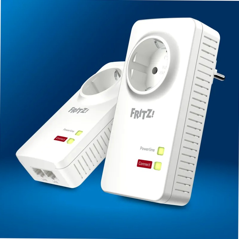 FRITZ!Powerline 1220 Set 2 Presa integrata 1200 Presa integrata