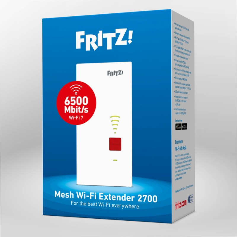 FRITZ!Repeater 2700 - Mesh Wi-Fi Extender 2.4 GHz 2.5