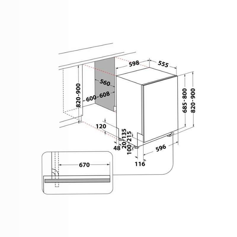 Lavastoviglie Hotpoint Ariston HIS 7040 W C 14 Acciaio Incasso