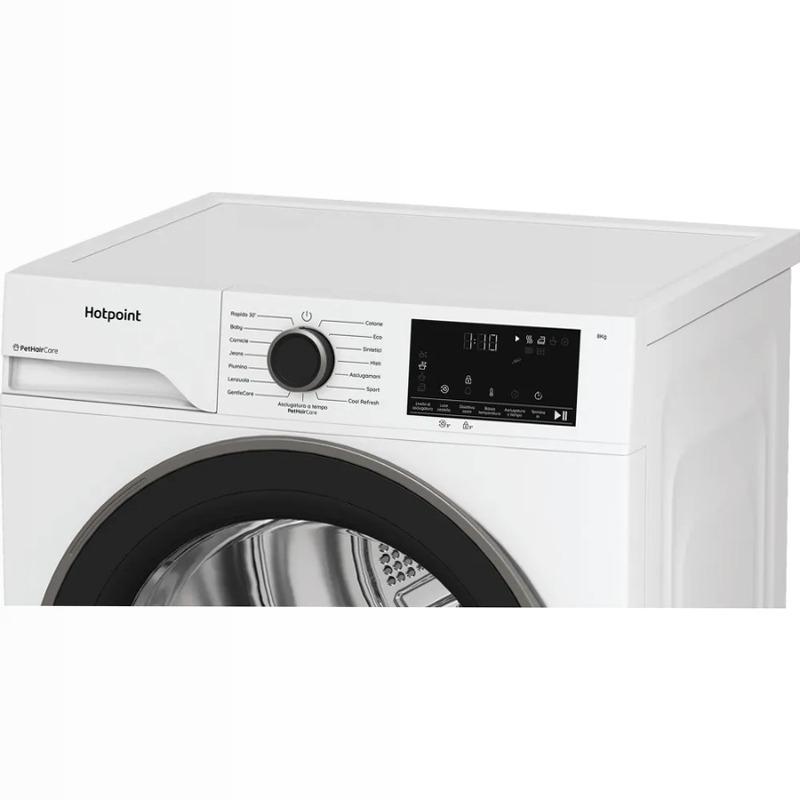 Asciugatrice Slim Délica Hotpoint Ariston - HPT 83D BS IT 8kg D Bianco