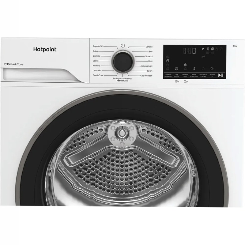 Asciugatrice Slim Délica Hotpoint Ariston - HPT 83D BS IT 8kg D Bianco
