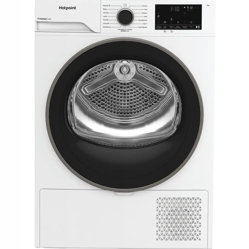 Asciugatrice Slim Délica Hotpoint Ariston - HPT 83D BS IT 8kg D Bianco