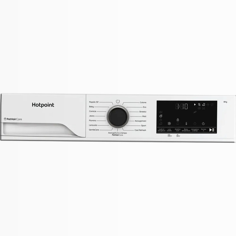 Asciugatrice Slim Délica Hotpoint Ariston - HPT 83D BS IT 8kg D Bianco