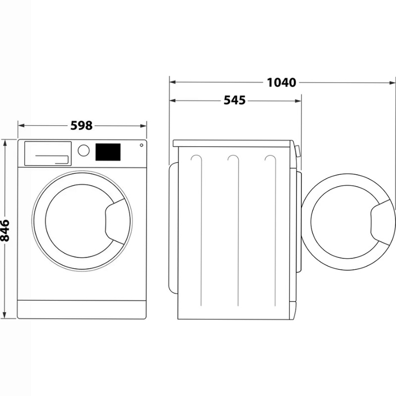 Asciugatrice Slim Délica Hotpoint Ariston - HPT 83D BS IT 8kg D Bianco