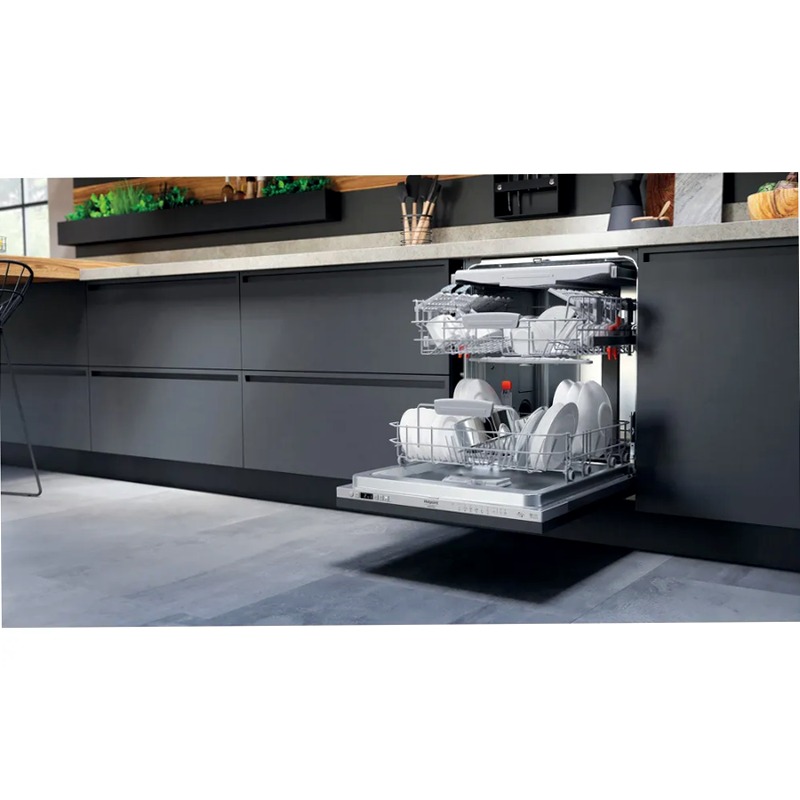 Lavastoviglie Hotpoint Ariston HIC 3C26N WF D 14 Argento Incasso