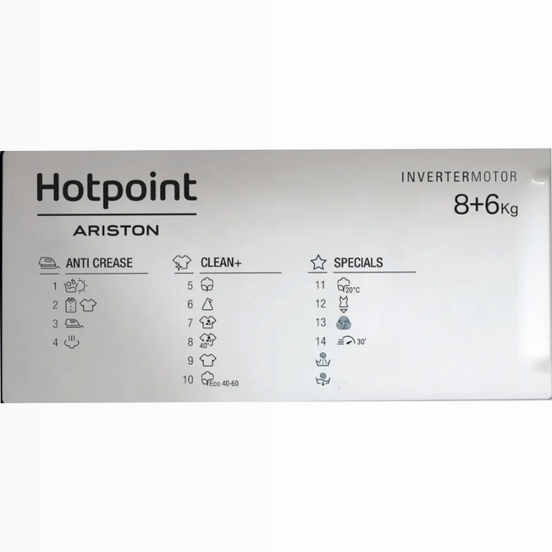 Lavasciuga da incasso Hotpoint Ariston BI WDHG 861485 EU