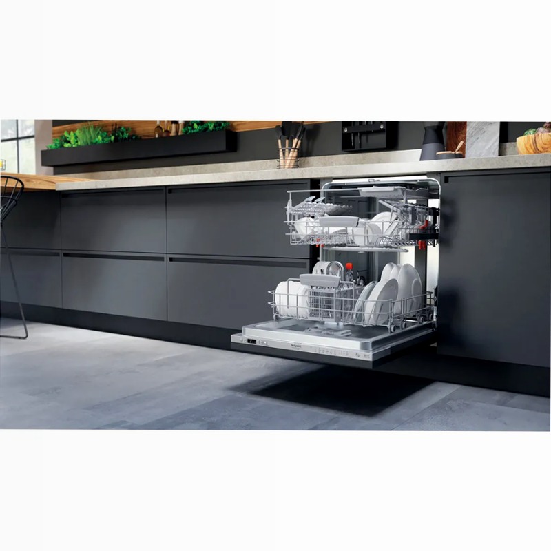 Lavastoviglie Hotpoint Ariston HIC 3C41 CW C 14 Argento Incasso