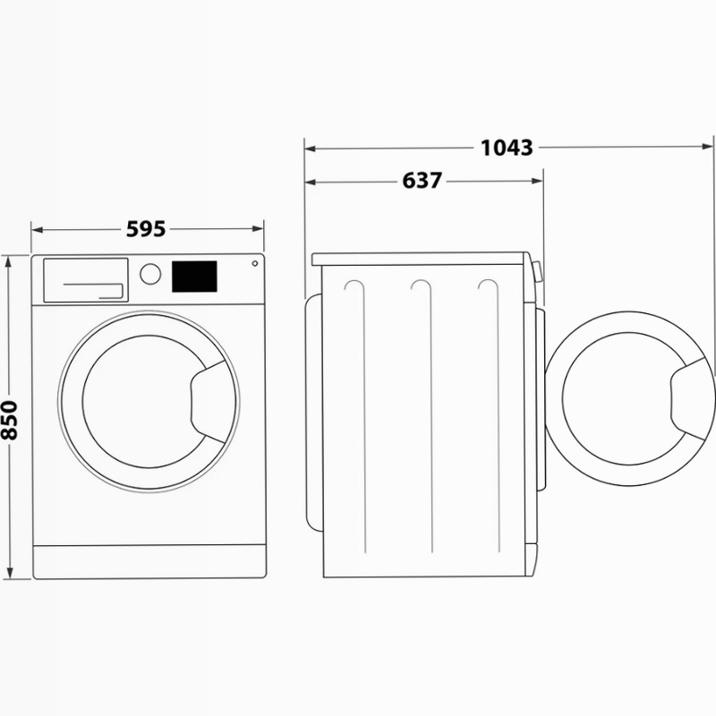 Lavatrice Hotpoint Ariston NF96WK IT Bianco Libera
