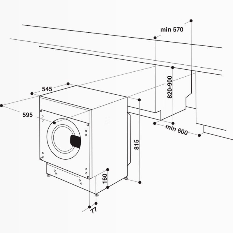 Lavatrice Hotpoint Ariston BI WMHG 81485 EU Bianco Incasso