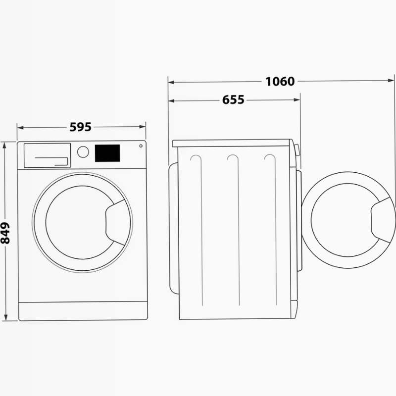 Asciugatrice nera Hotpoint Ariston NTS M11 A Nero