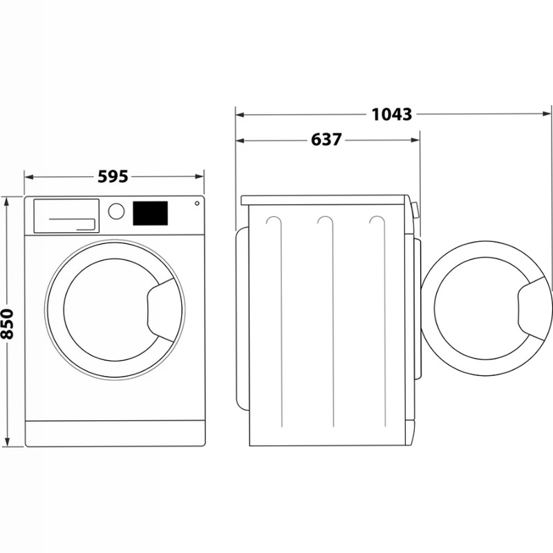 Lavatrice Hotpoint Ariston NBT 946 WM A IT Bianco Libera