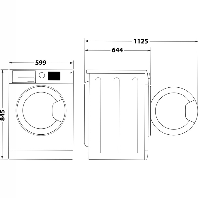 Lavatrice a libera installazione Hotpoint Ariston H7 99 GPOWER IT Bianco