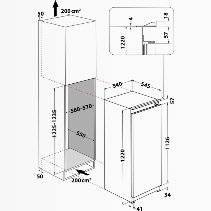 Frigorifero da incasso Hotpoint Ariston SZ 12 A2 D/HA 1