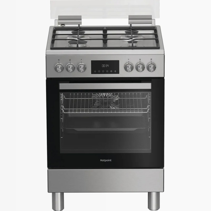 Cucina a gas con forno elettrico Hotpoint Ariston H6G5LMX