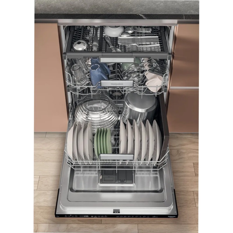 Lavastoviglie da incasso Hotpoint Ariston H7I HP40 L C 15 Nero