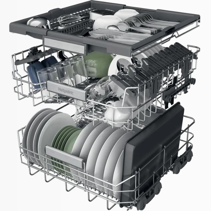 Lavastoviglie da incasso Hotpoint Ariston H7I HP40 L C 15 Nero
