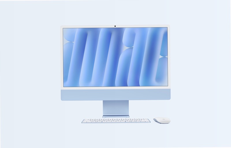 iMac 24 Pollici Blu: Potenza e Stile 32 1TB Mac OS