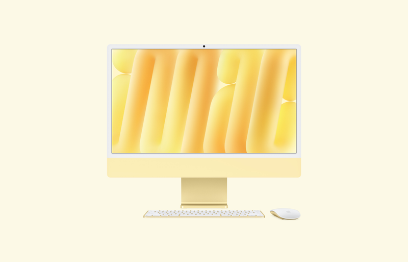 iMac 24 Pollici Giallo: Potenza e Stile 1TB Mac OS