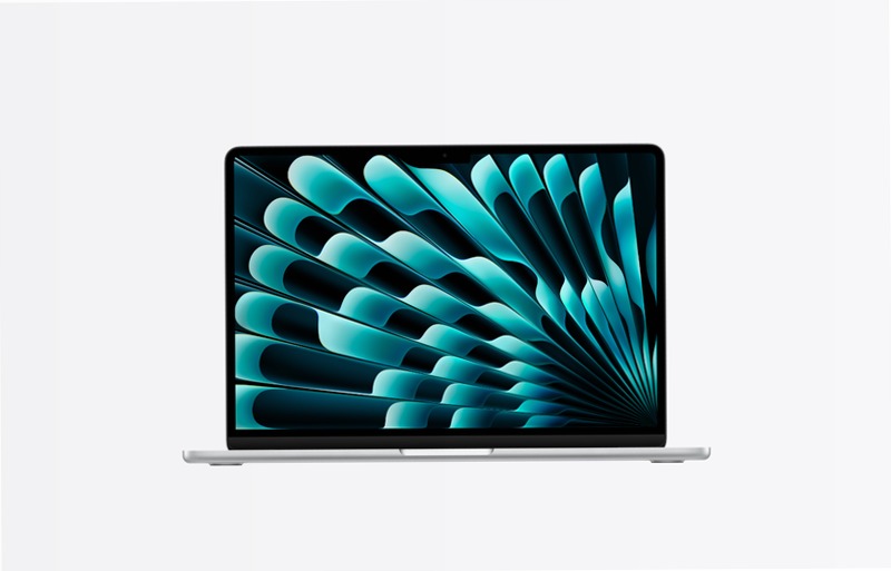 MacBook Air, 13", chip M5, CPU 10‑core, GPU 10-core, Argento, 24GB di memoria, 1TB di archiviazione