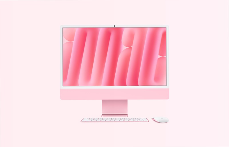 iMac, 24-pollici, M4 Chip, CPU 10‑core, GPU 10-core, Rosa, Vetro nanotexture, Sostegno, 16GB di memoria, 1TB di archiviazione