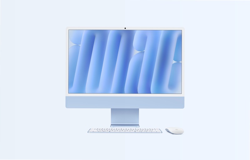 iMac 24 Pollici Blu: Potenza e Stile 32 1TB Mac OS