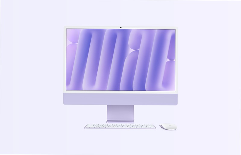 iMac 24 Pollici Viola: Potenza e Stile 32 Mac OS