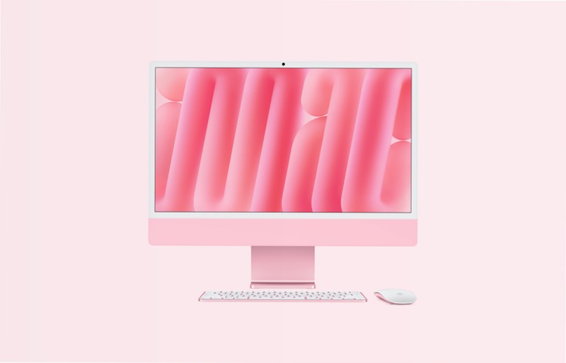 iMac, 24-pollici, M4 Chip, CPU 10‑core, GPU 10-core, Rosa, Vetro nanotexture, Sostegno, 16GB di memoria, 2TB di archiviazione