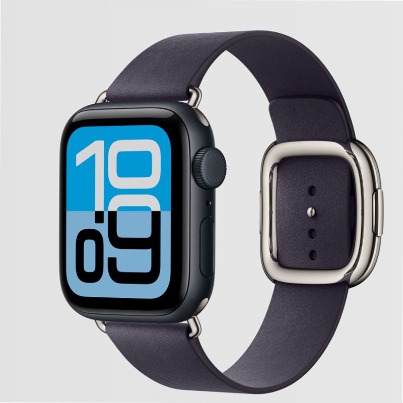 Apple Watch SE 3 - Cassa 40mm Alluminio Mezzanotte + Cinturino Violato watchOS