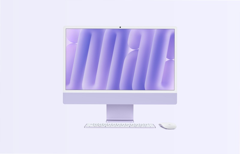 iMac 24 Pollici Viola: Prodotto Ideale per il Lavoro e la Creatività 32