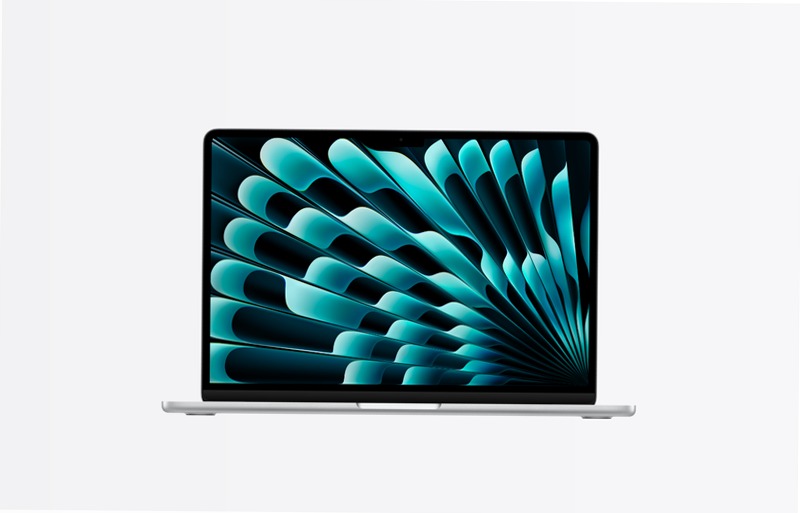 MacBook Air, 13", chip M5, CPU 10‑core, GPU 10-core, Argento, 16GB di memoria, 1TB di archiviazione