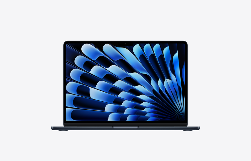 MacBook Air, 13", chip M5, CPU 10‑core, GPU 10-core, Mezzanotte, 32GB di memoria, 2TB di archiviazione