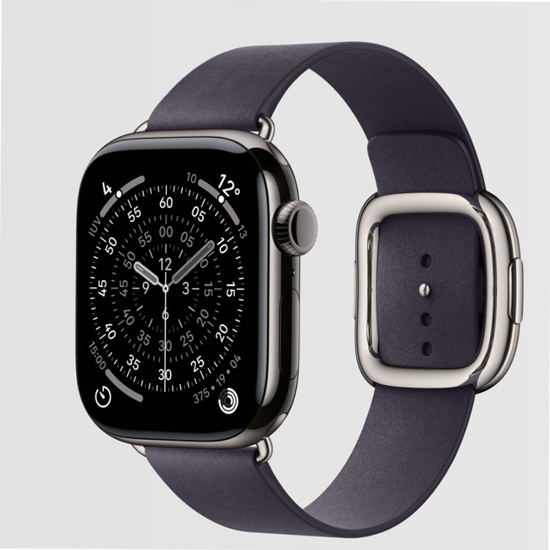 Apple Watch Series 11 - Cassa Titanio Ardesia watchOS Viola