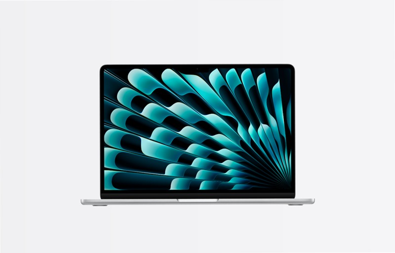 MacBook Air, 13", chip M5, CPU 10‑core, GPU 10-core, Argento, 32GB di memoria, 1TB di archiviazione