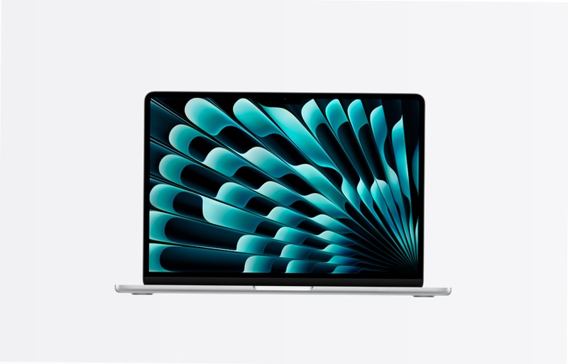 MacBook Air, 13", chip M5, CPU 10‑core, GPU 10-core, Argento, 24GB di memoria, 512GB di archiviazione