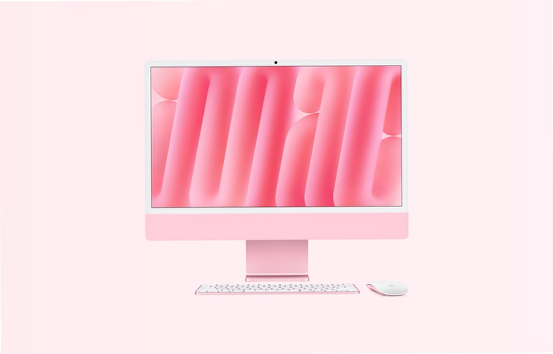 iMac, 24-pollici, M4 Chip, CPU 10‑core, GPU 10-core, Rosa, Vetro standard, Sostegno, 24GB di memoria, 1TB di archiviazione