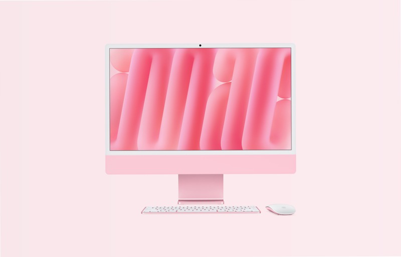 iMac 24-pollici Rosa: Prodotto Ideale per il Lavoro e la Creatività 24GB