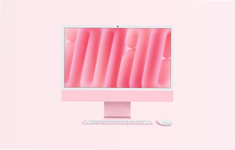 iMac, 24-pollici, M4 Chip, CPU 8-core, GPU 8‑core, Rosa, Adattatore VESA, 24GB di memoria, 256GB di archiviazione