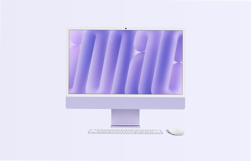 iMac 24 Pollici Viola: Prodotto Ideale per il Lavoro e la Creatività 32 512GB