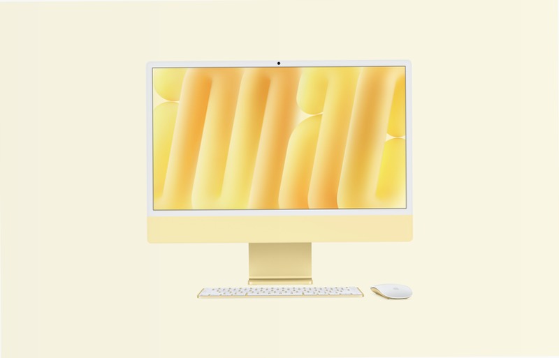 iMac 24 Pollici Giallo: Prodotto Ideale per il Lavoro e la Creatività 32 1TB
