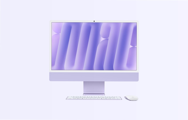 iMac 24 Pollici Viola: Prodotto Ideale per il Lavoro e la Creatività 32 512GB Mac OS