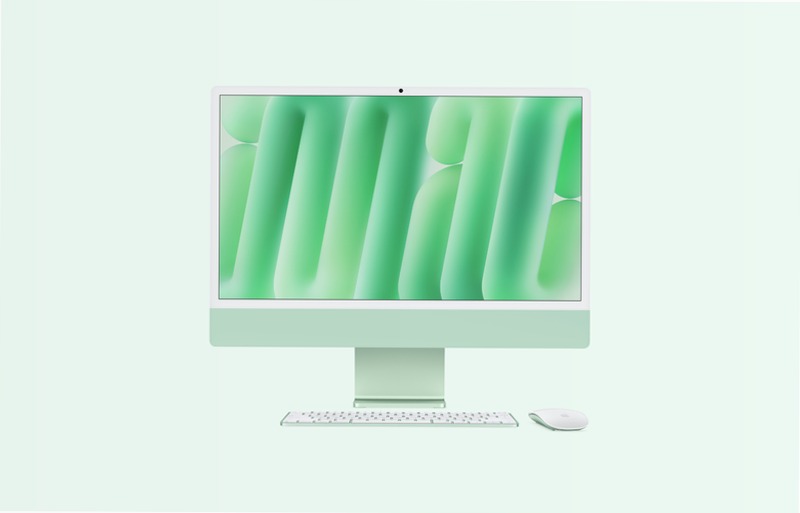 iMac 24 Pollici Verde: Prodotto Ideale per il Lavoro e la Creatività 32 1000 Mac OS