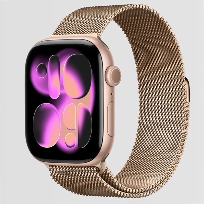 Apple Watch Series 11 GPS, Cassa 46 mm in Alluminio Oro Rosa