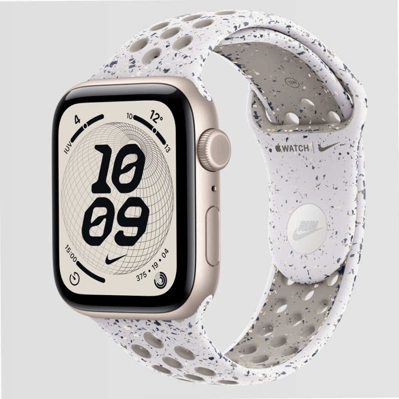 Apple Watch SE 3 44mm Alluminio Galassia + Cinturino Nike watchOS
